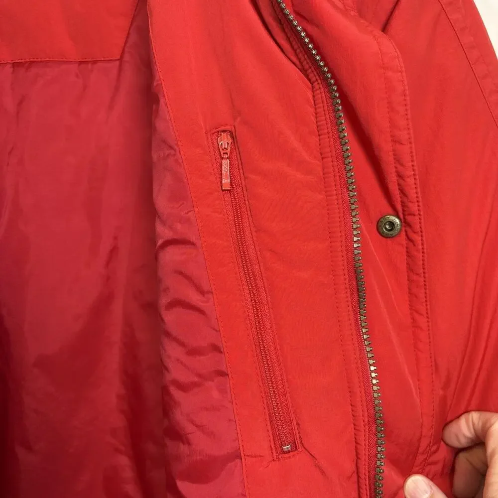 Vintage 80s Red Ski Puffer Jacket Retro Ski Gorpcore Oversized XL - Picture 14 of 16